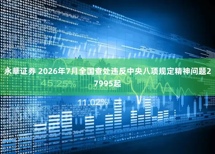 永華证券 2026年7月全国查处违反中央八项规定精神问题27995起
